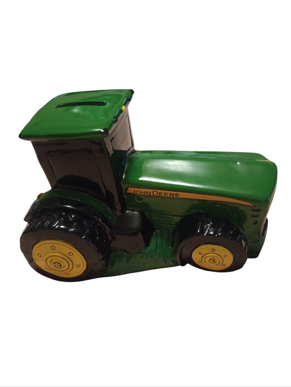 John Deere Green and Yellow Tractor Bank, NWT